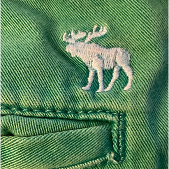 Abercrombie & Fitch green short shorts 25/0🌳❤️🥰🌹 - Picture 6 of 7